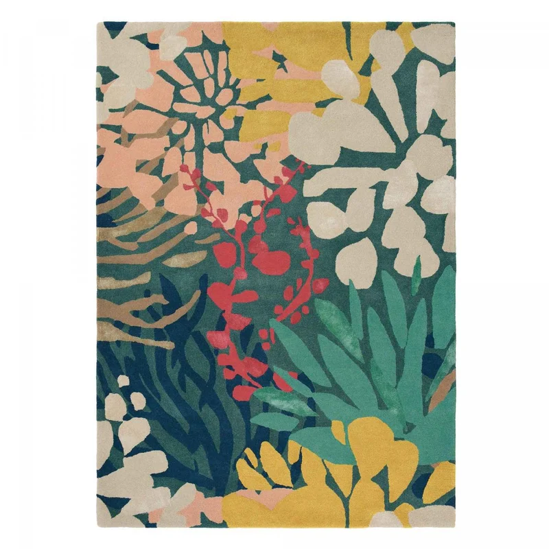 Tapis Vert Estelle Submarine en Laine 140x200 cm – Brink&Campman