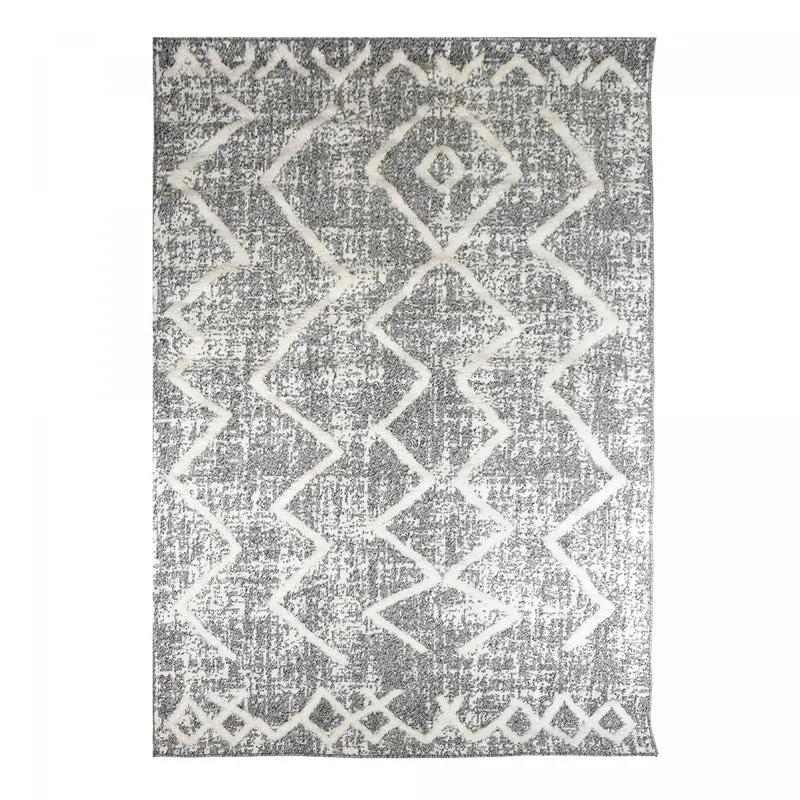 Tapis Shaggy Gris Pitola en Polypropylène 120x170 cm – Jadorel