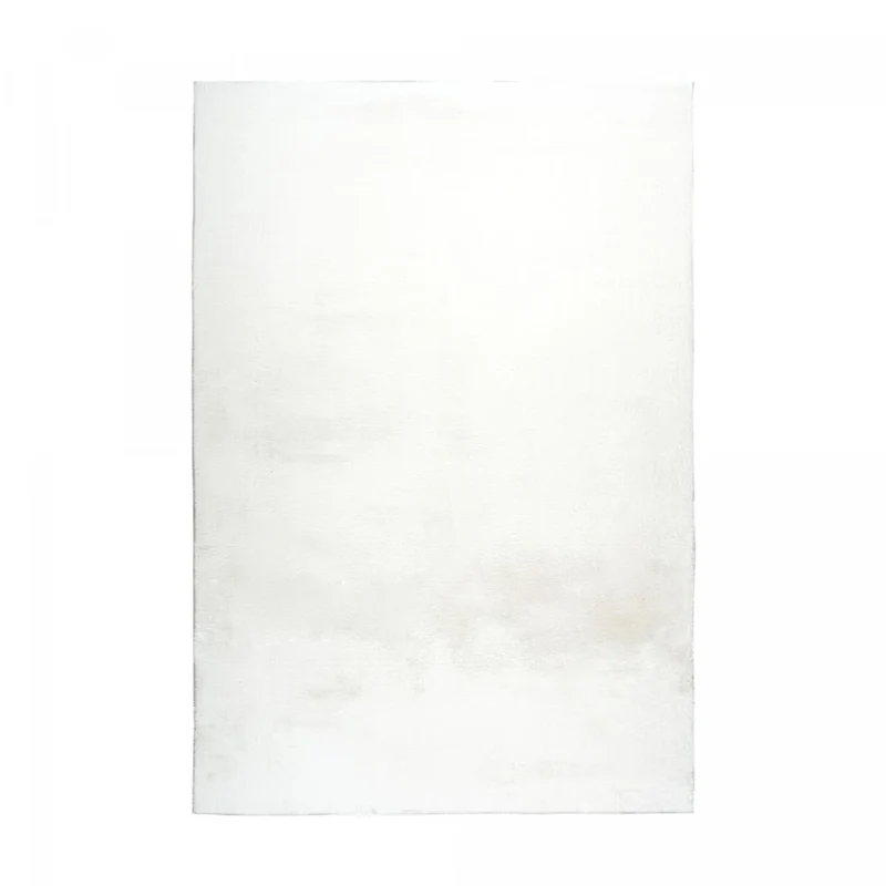 Tapis Blanc Supersoft en Polyester 120x170 cm – Jadorel