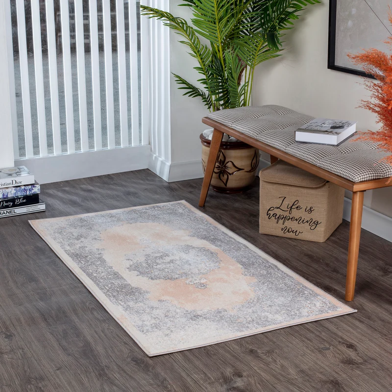Tapis Vintage Oriental Beige/Gris Lockport