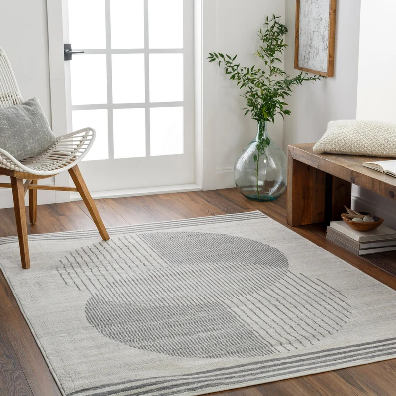 Tapis Scandinave Moderne Beige/Gris Montevideo