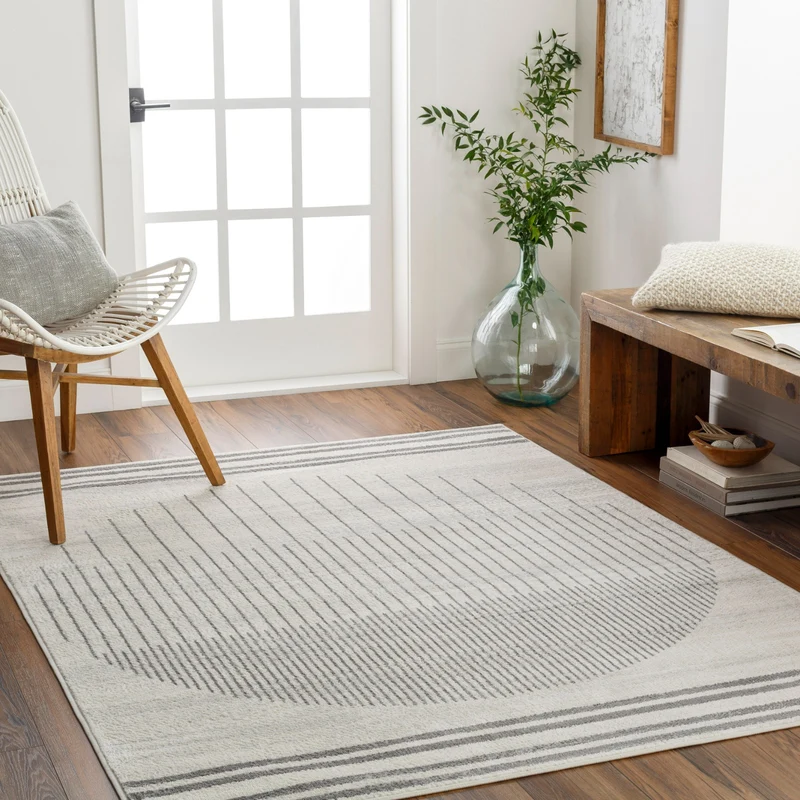 Tapis Scandinave Moderne Beige/Gris Santiago