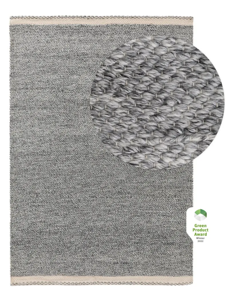 Tapis scandinave tressé gris 120x170 cm