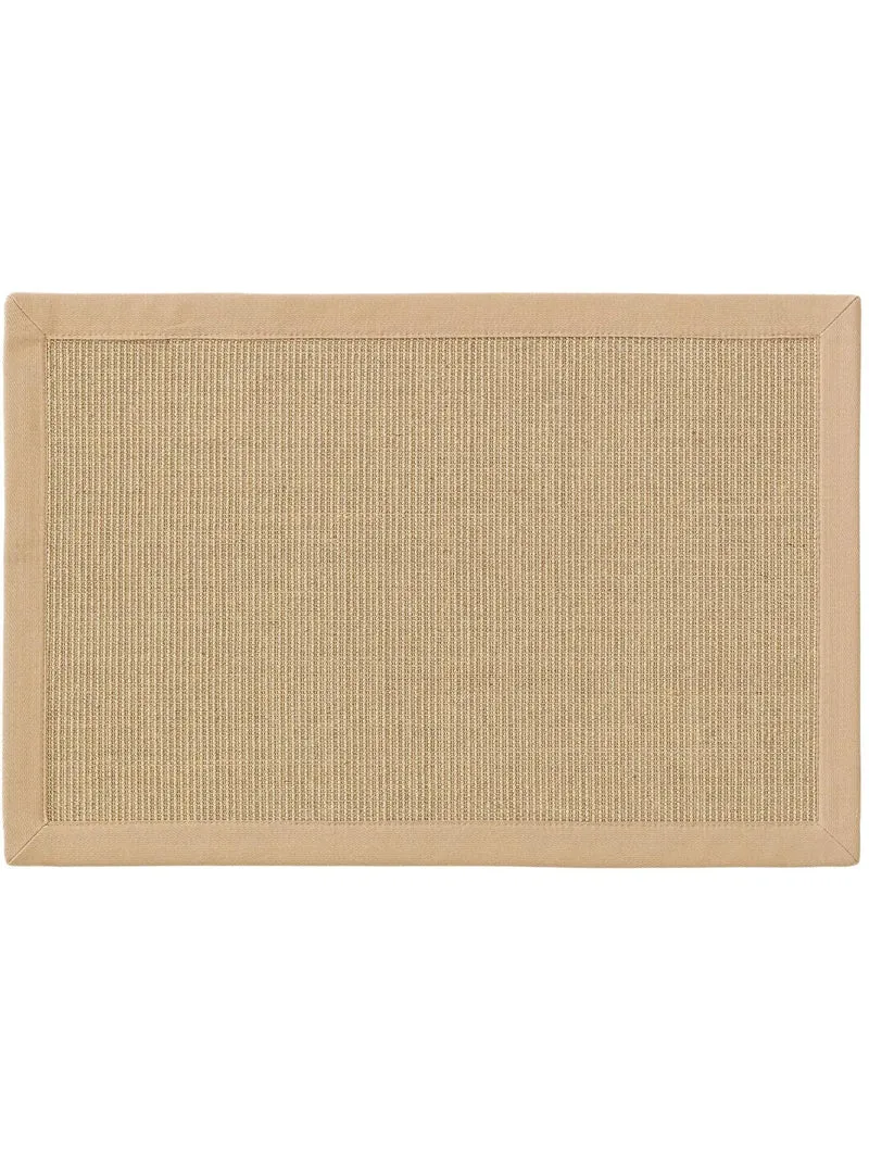 Paillasson scandinave beige en sisal 60x90 cm
