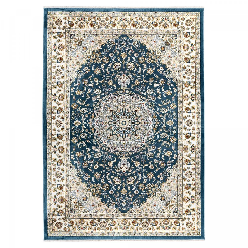 Tapis Bleu en Polyester 140x200 cm – Royaume du Tapis