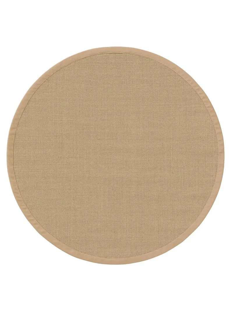 Tapis scandinave rond crème en sisal 150 cm de diamètre