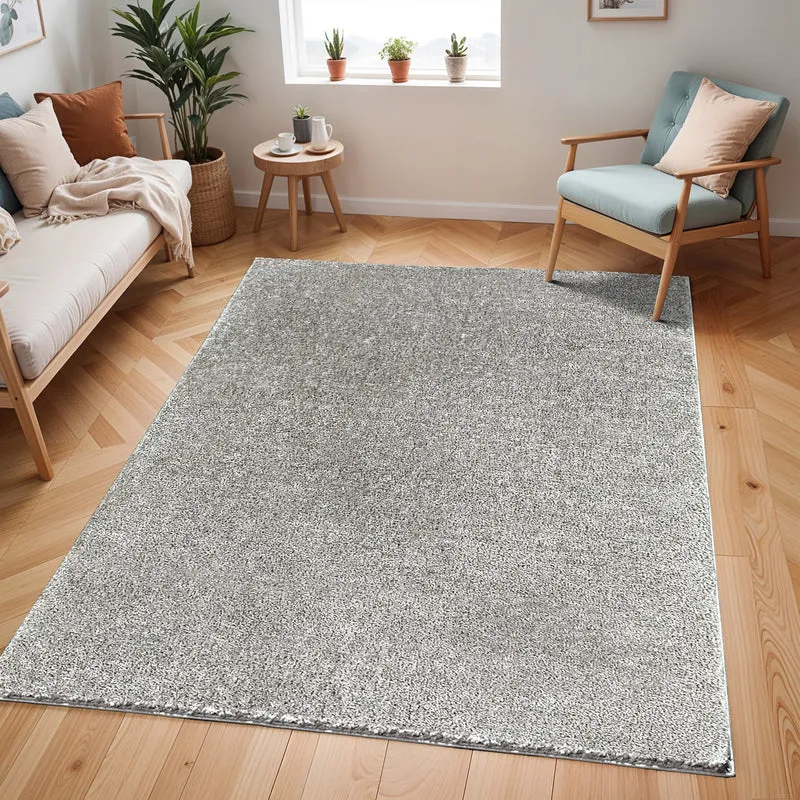 Tapis Shaggy Moderne Gris Foncé Trento
