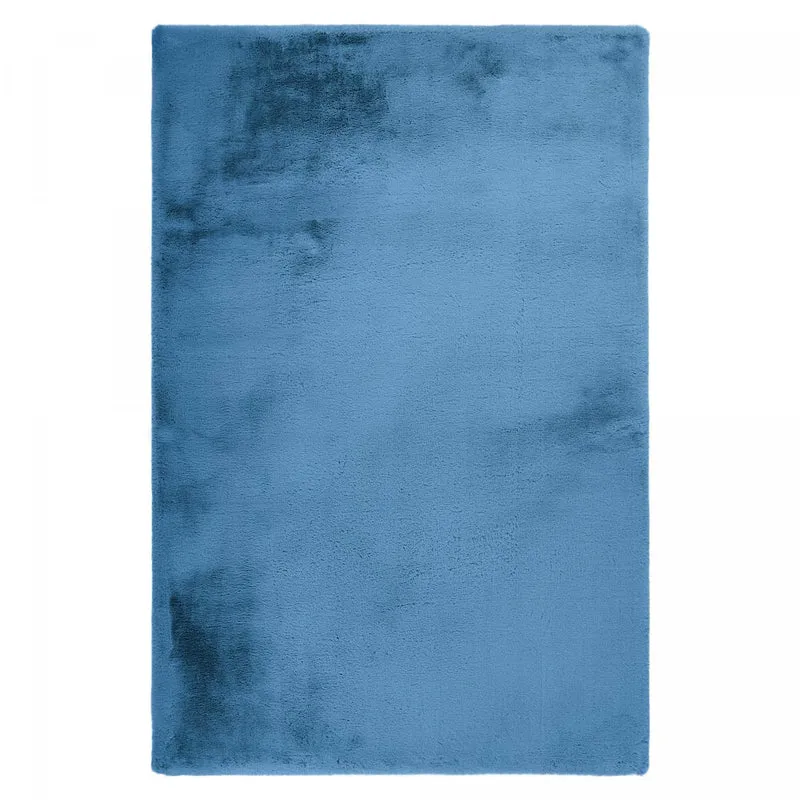 Tapis Shaggy Bleu en Polyester 80x150 cm – Royaume du Tapis