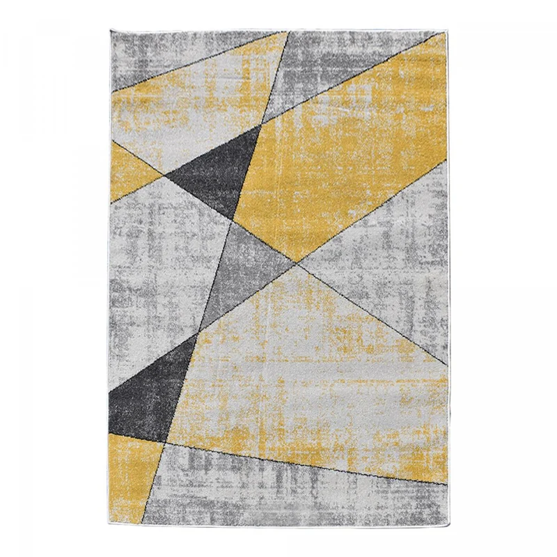 Tapis Jaune Rosaline en Polypropylène 120x170 cm – Jadorel
