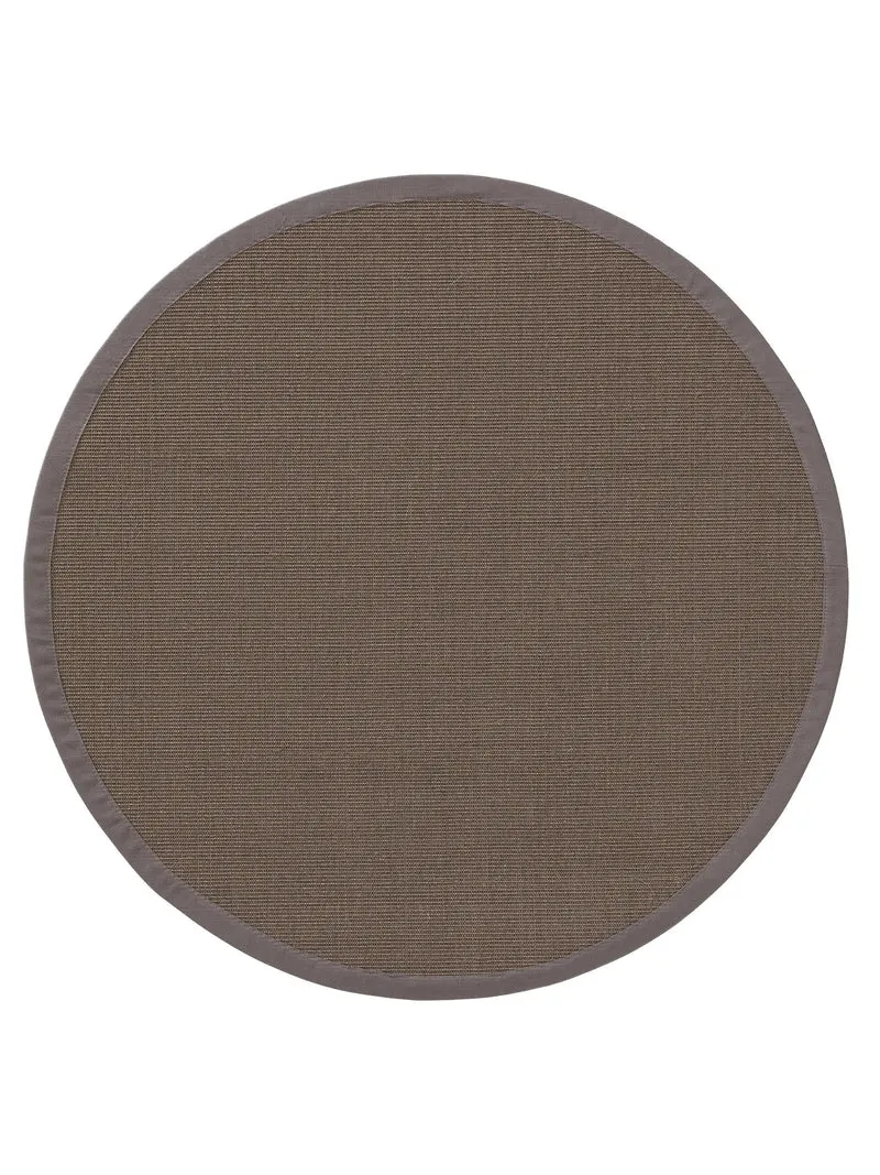Tapis scandinave rond marron en sisal 200 cm de diamètre