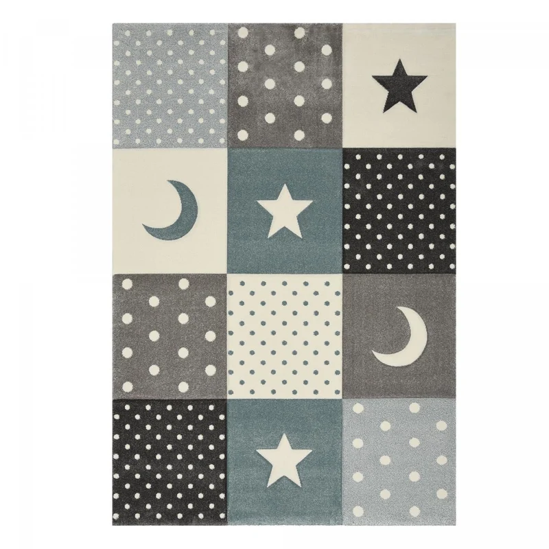 Tapis Enfant Bleu Minikids en Polypropylène 120x170 cm – Jadorel