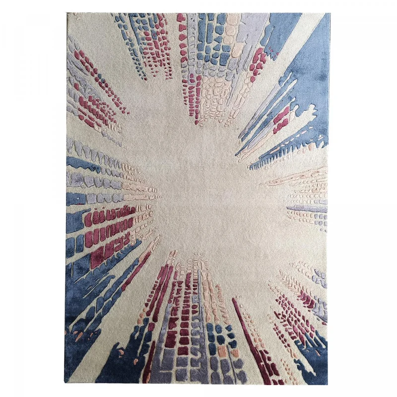 Tapis Beige Centra en Laine 160x230 cm – Royaume du Tapis