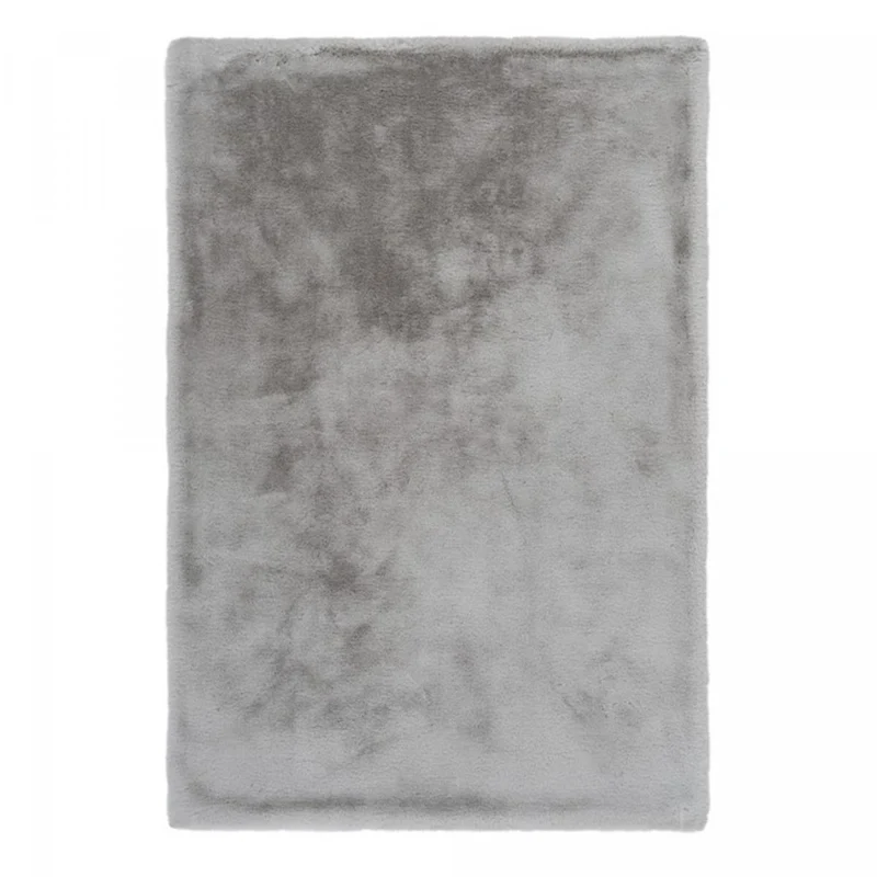 Tapis Shaggy Argent en Polyester 3 50x90 cm – Royaume du Tapis