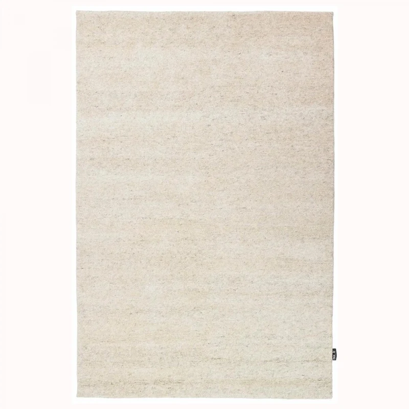Tapis Beige et Blanc en Laine 140x200 cm – Look