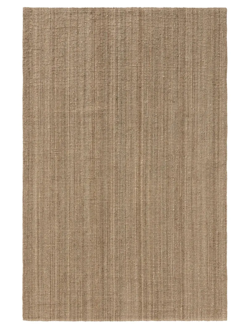 Tapis scandinave uni marron en jute 240x340 cm