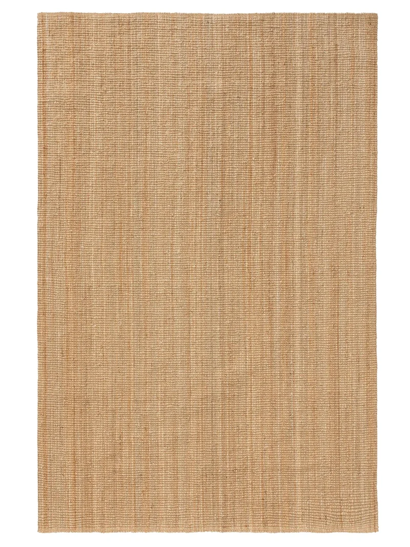 Tapis scandinave uni beige naturel en jute 60x90 cm