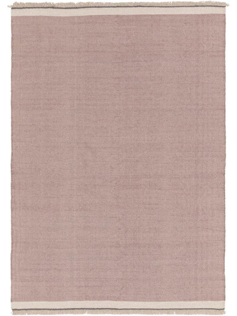 Tapis bohème inspiration scandinave rose 80x120 cm