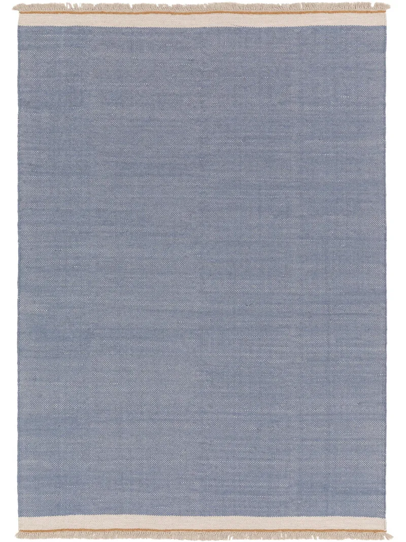 Tapis bohème inspiration scandinave bleu 160x230 cm