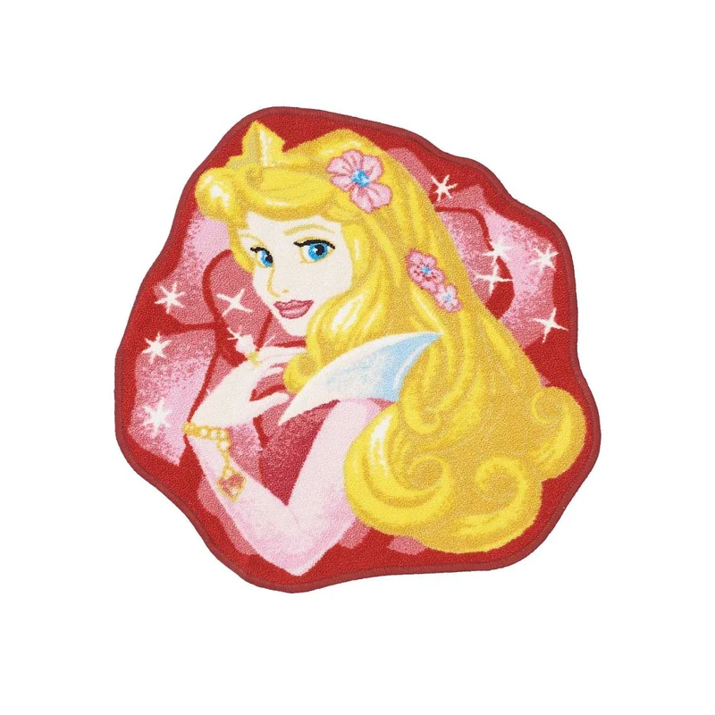 Tapis Enfant Rose Rond Aurore 67x67 cm – Royaume du Tapis