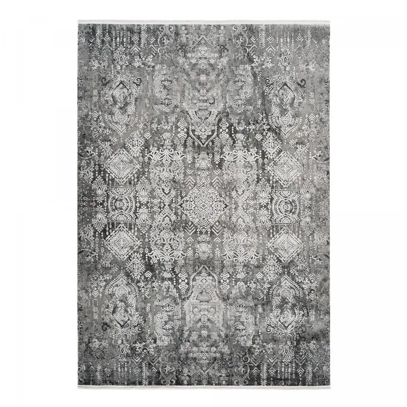 Tapis Gris en Acrylique 120x170 cm – Royaume du Tapis