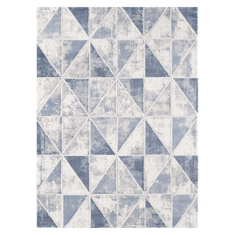 Tapis Turquoise et Gris Volitro 120x160 cm – Royaume du Tapis