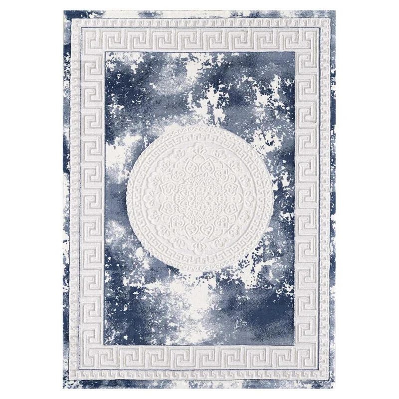 Tapis Style Orient Bleu Alan 120x160 cm – Royaume du Tapis