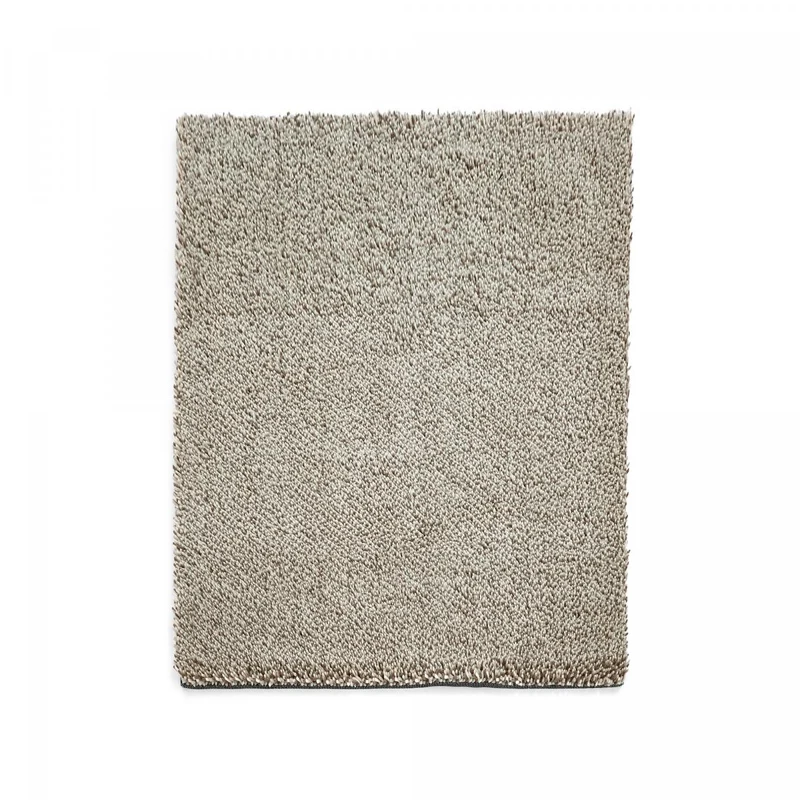 Tapis Shaggy Argent Gravel en Laine 140x200 cm – Brink&Campman
