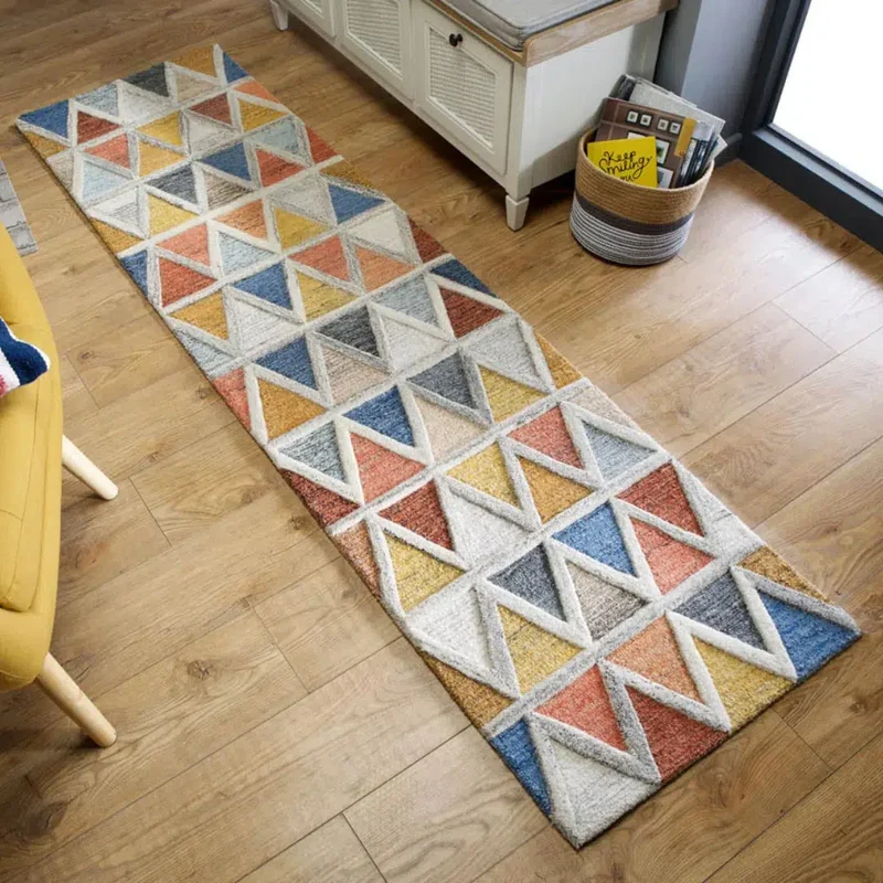 Tapis de couloir Moretz multicolore