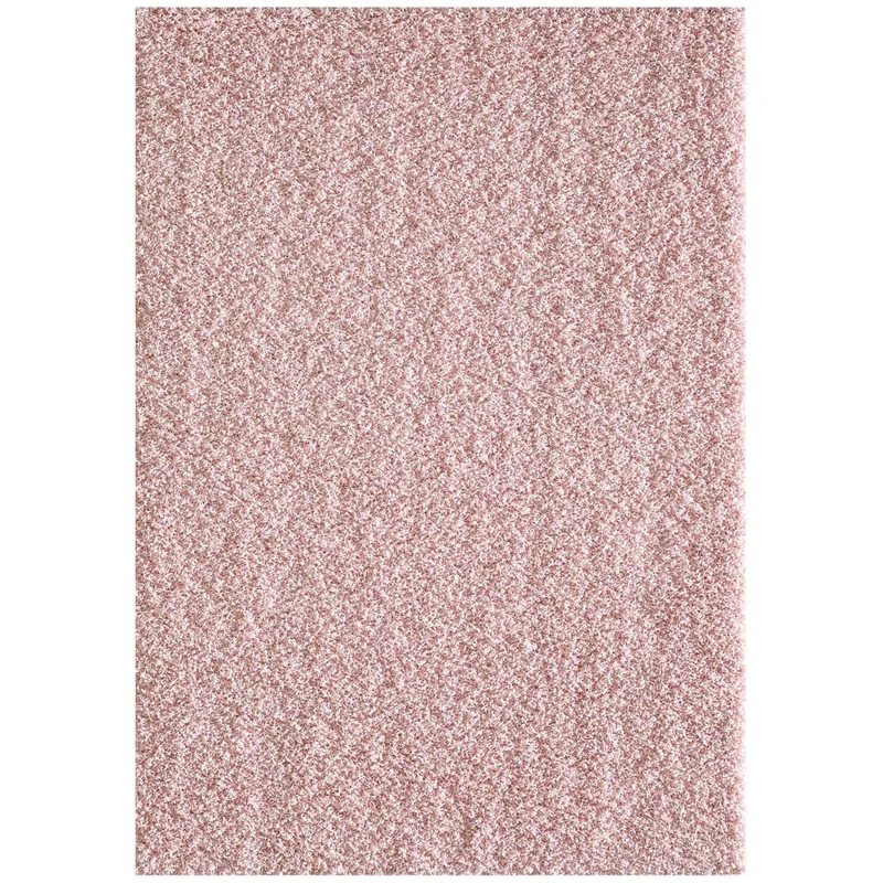 Tapis Shaggy Rose Clair en Polypropylène 120x170 cm – Sanat Hali