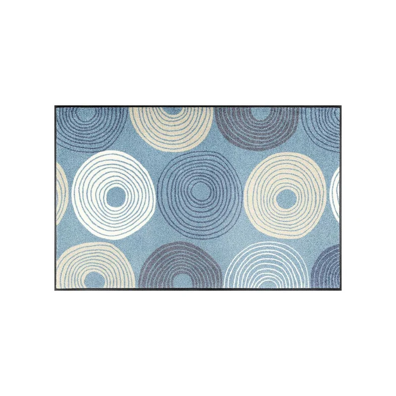 Tapis de Couloir Bleu Cyclone 50x75 cm – Wash + Dry