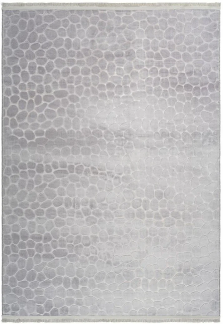 Tapis Argent Perode en Polyester 80x140 cm – Jadorel