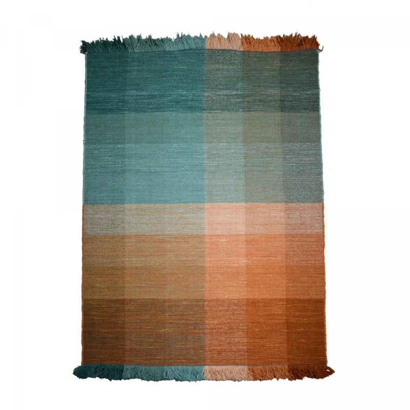 Tapis Kilim Multicolore Content en Laine 120x170 cm – Jadorel
