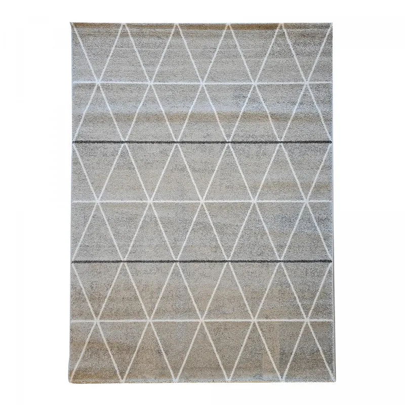 Tapis Gris Leysan en Polypropylène 120x170 cm – Jadorel