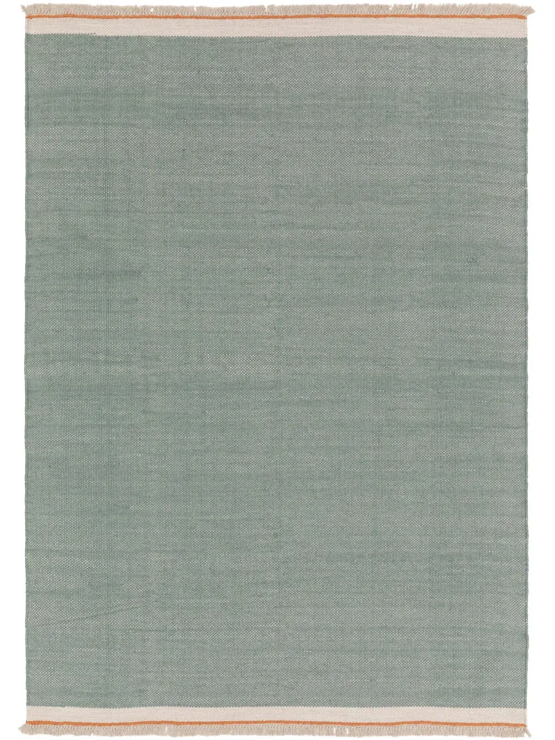 Tapis bohème inspiration scandinave vert menthe 120x170 cm