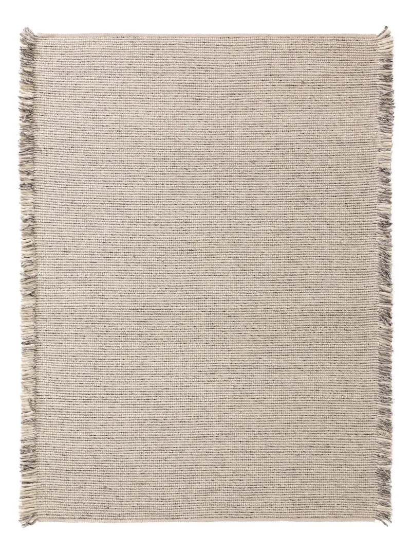 Tapis scandinave à franges gris 80x120 cm