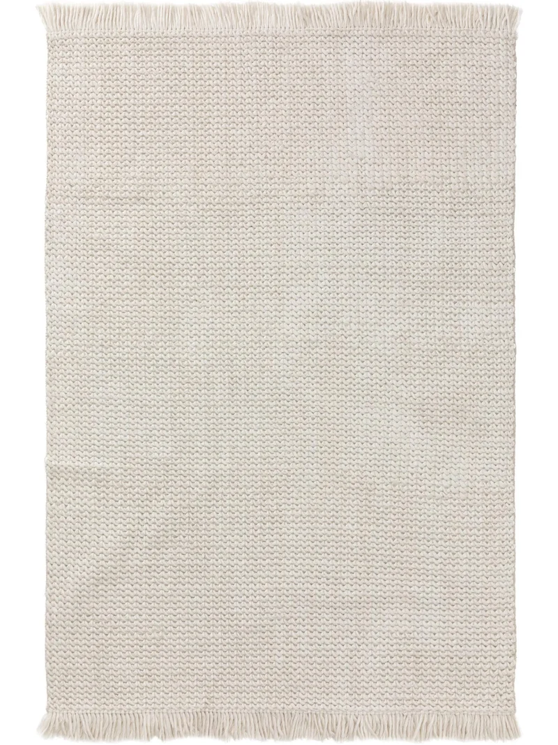 Tapis kilim tressé blanc 120x170 cm