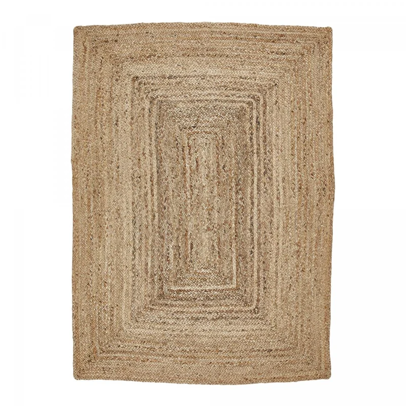Tapis Kilim Beige en Jute 120x170 cm – Royaume du Tapis