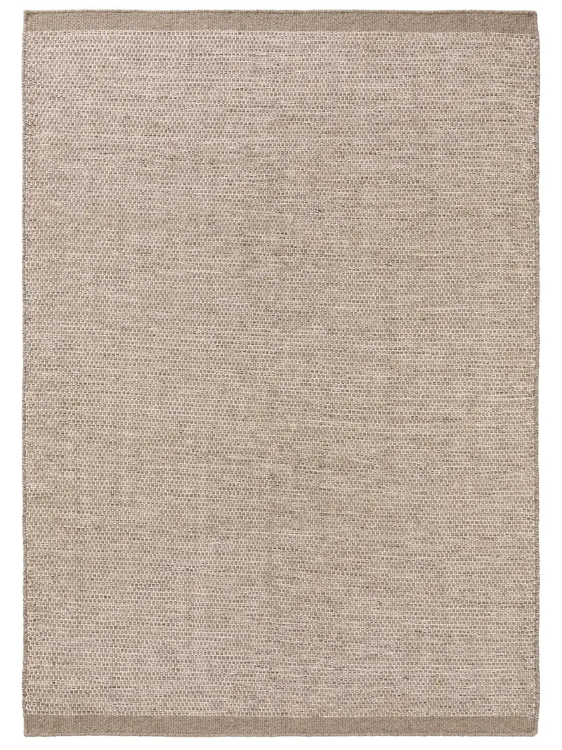 Tapis scandinave chiné beige en laine 250x350 cm