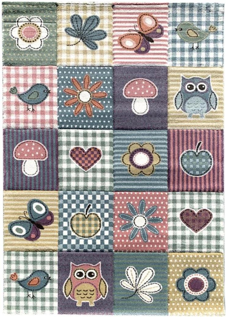 Tapis Enfant Multicolore Mozaic 80x150 cm – Jadorel