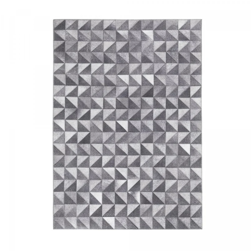 Tapis Gris en Polyester 120x170 cm – Royaume du Tapis