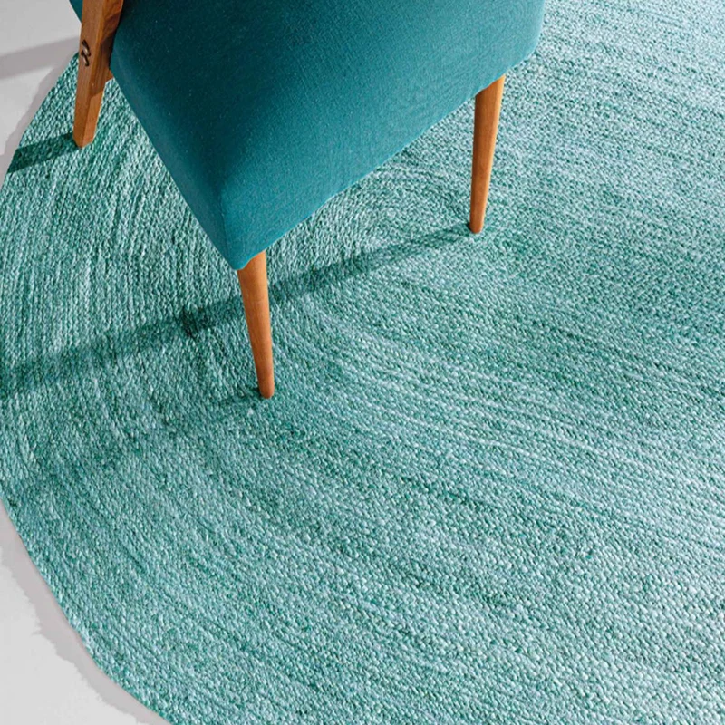 Tapis Kilim Ovale Bleu Native en Jute 110x170 cm – Guy Laroche