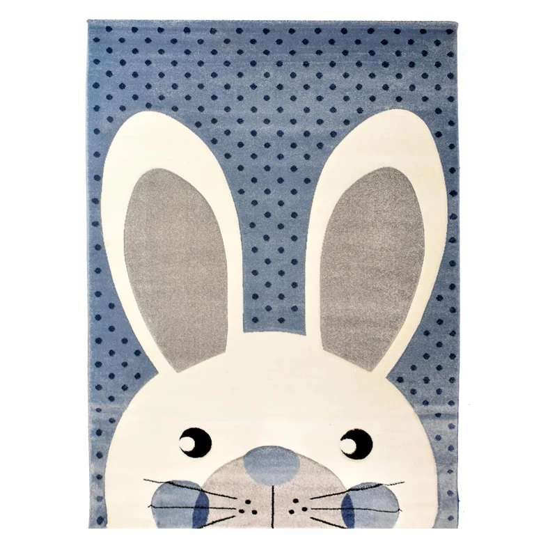 Tapis Enfant Bleu Lakids en Polypropylène 120x170 cm – Royaume du Tapis