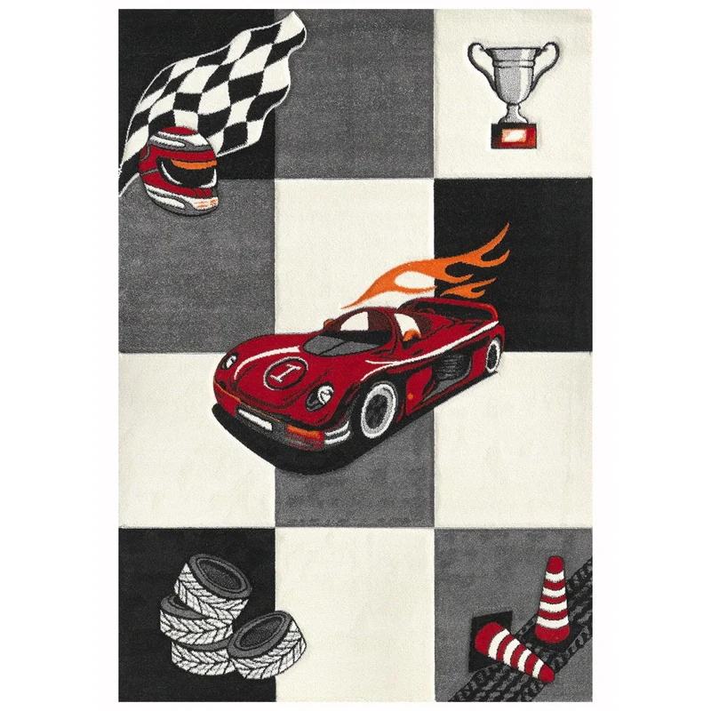 Tapis Enfant Crème Voiture 120x170 cm – Royaume du Tapis