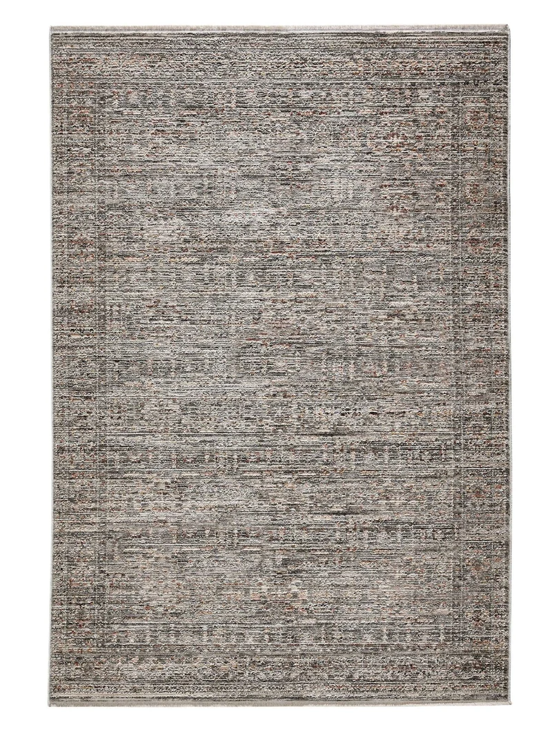 Tapis vintage gris et marron 80x150 cm