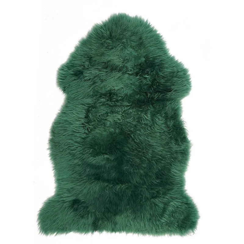 Tapis Peau de Mouton Vert 60x95 cm – Dezenco