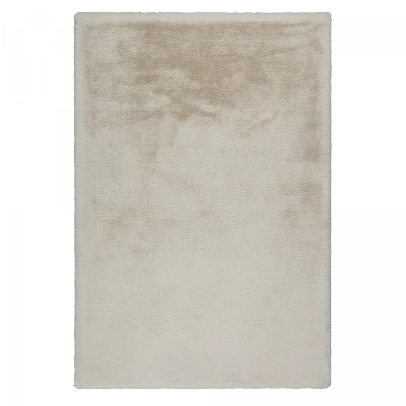 Tapis Shaggy Crème en Polyester 80x150 cm – Royaume du Tapis