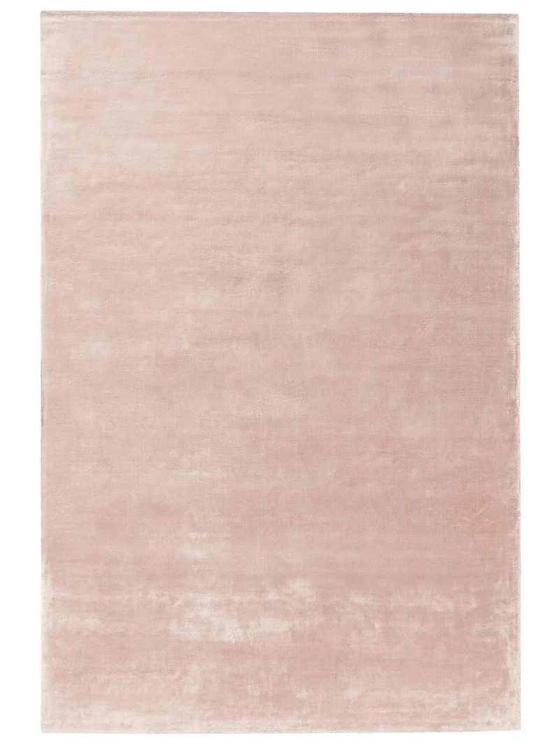 Tapis moderne uni rose clair 160x230 cm