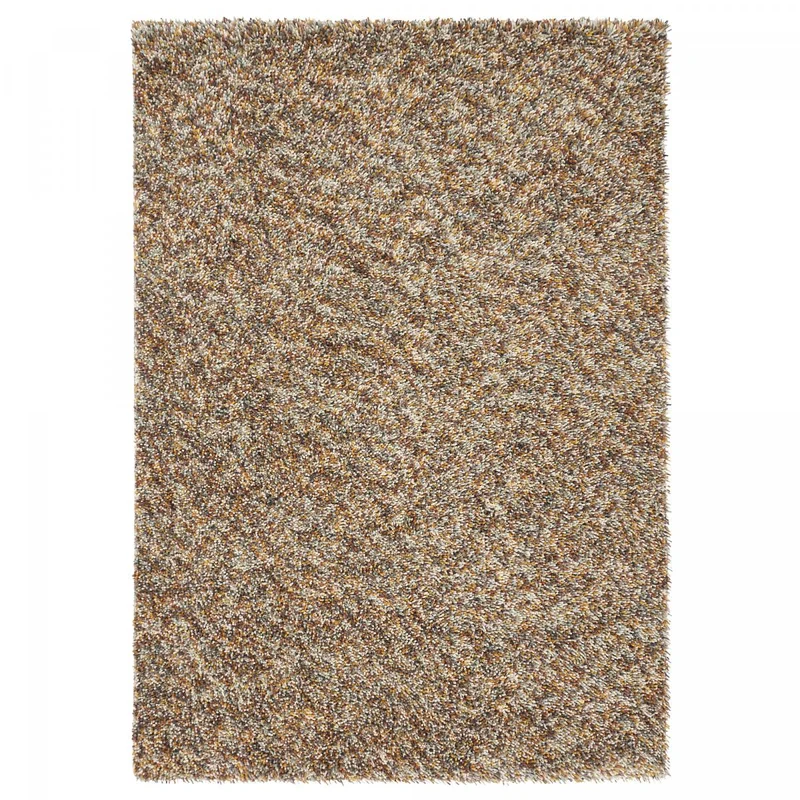 Tapis Shaggy Marron Pop Art en Laine 140x200 cm – Brink&Campman