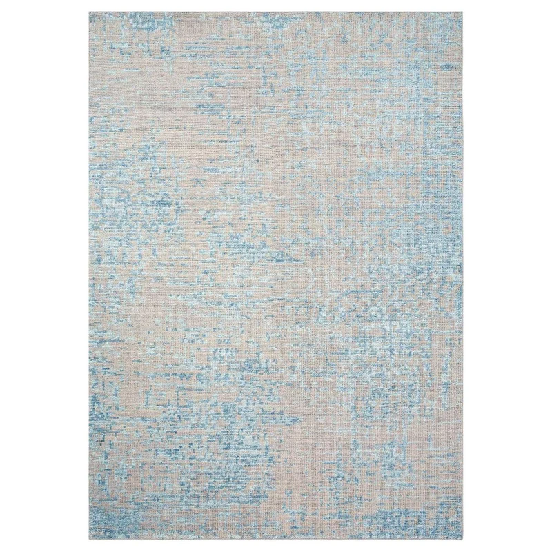Tapis Bleu Clair Reflect en Viscose 140x200 cm – Royaume du Tapis