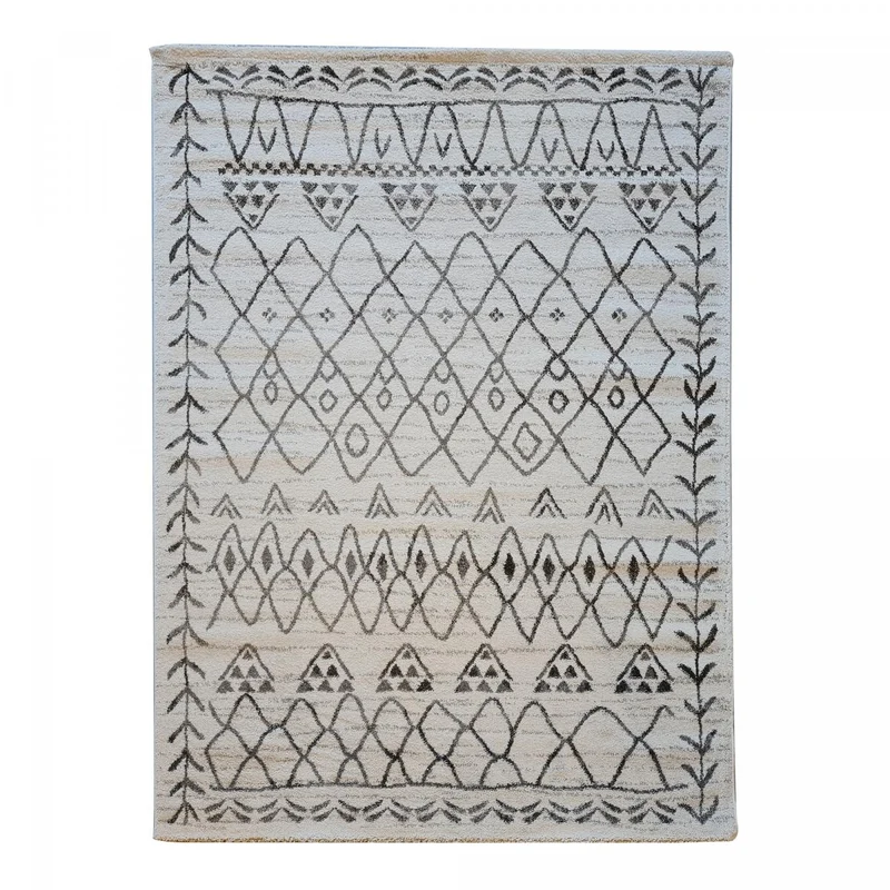 Tapis Style Berbère Gris Zitoun 120x170 cm – Jadorel